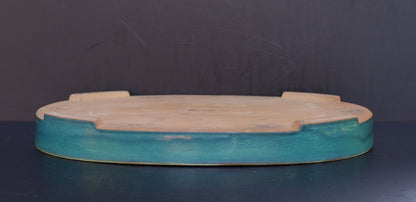 Bonsai Pot Harumatsu Green Glazed Oval Width 62.4 cm (24.6 inches) Extra Large