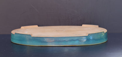 Bonsai Pot Harumatsu Green Glazed Oval Width 62.4 cm (24.6 inches) Extra Large