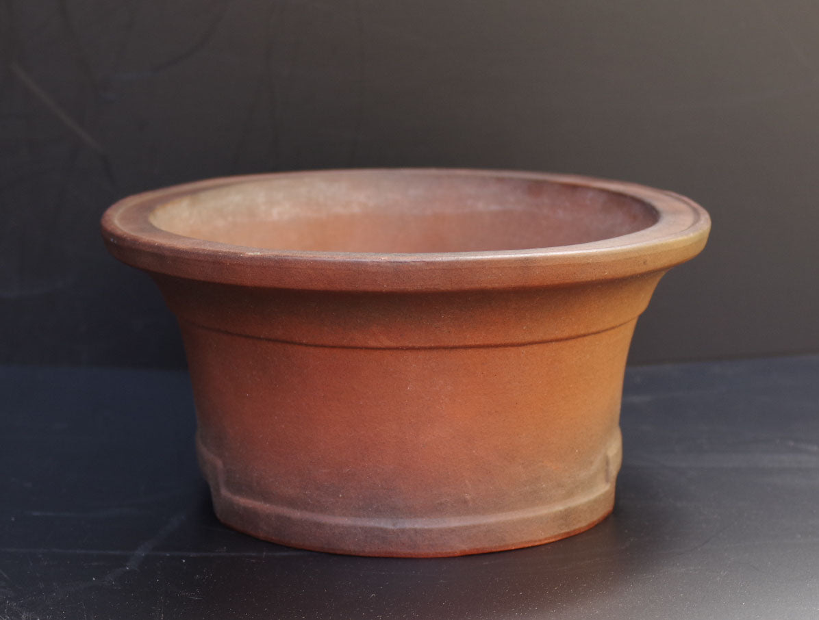 Bonsai Pot Tokoname Zenigo Unglazed Deep Oval Width 40 cm (15.75 inches) Large