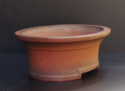 Bonsai Pot Tokoname Zenigo Unglazed Deep Oval Width 40 cm (15.75 inches) Large