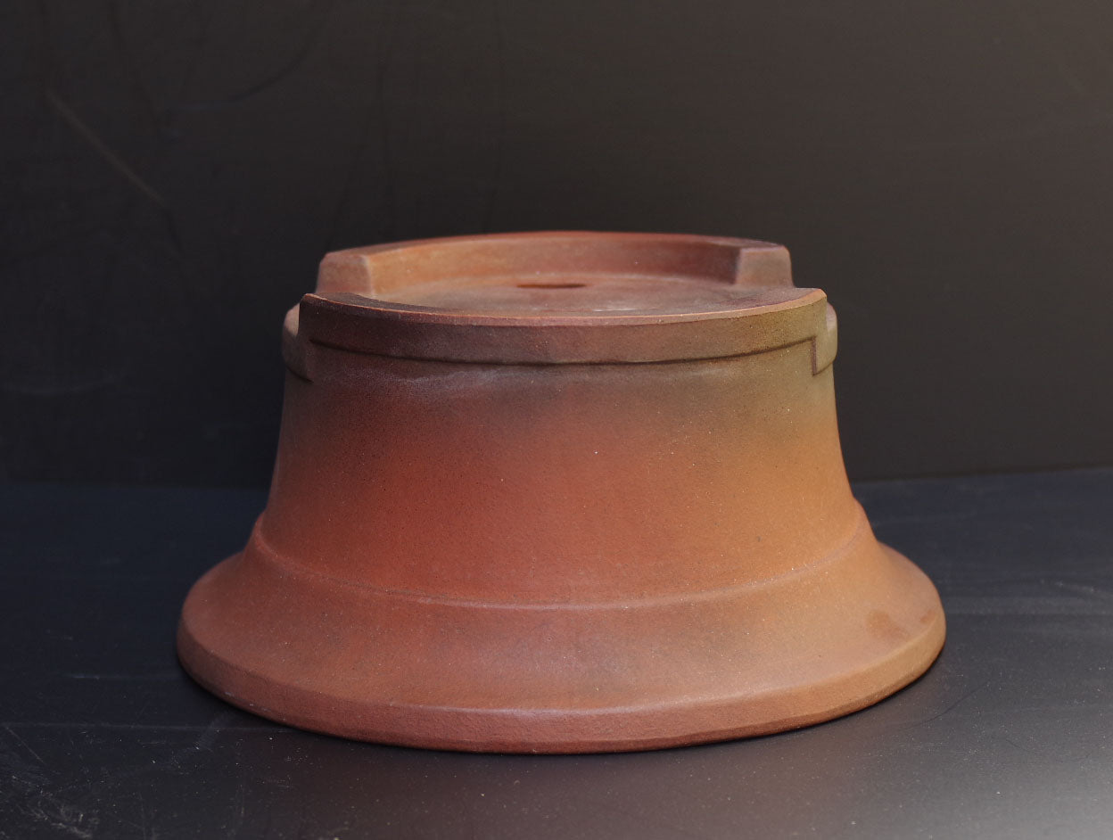 Bonsai Pot Tokoname Zenigo Unglazed Deep Oval Width 40 cm (15.75 inches) Large