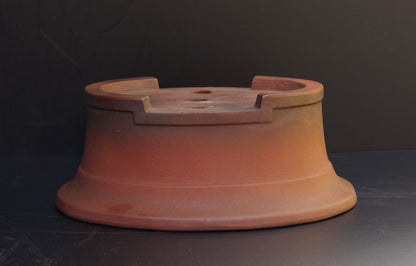 Bonsai Pot Tokoname Zenigo Unglazed Deep Oval Width 40 cm (15.75 inches) Large