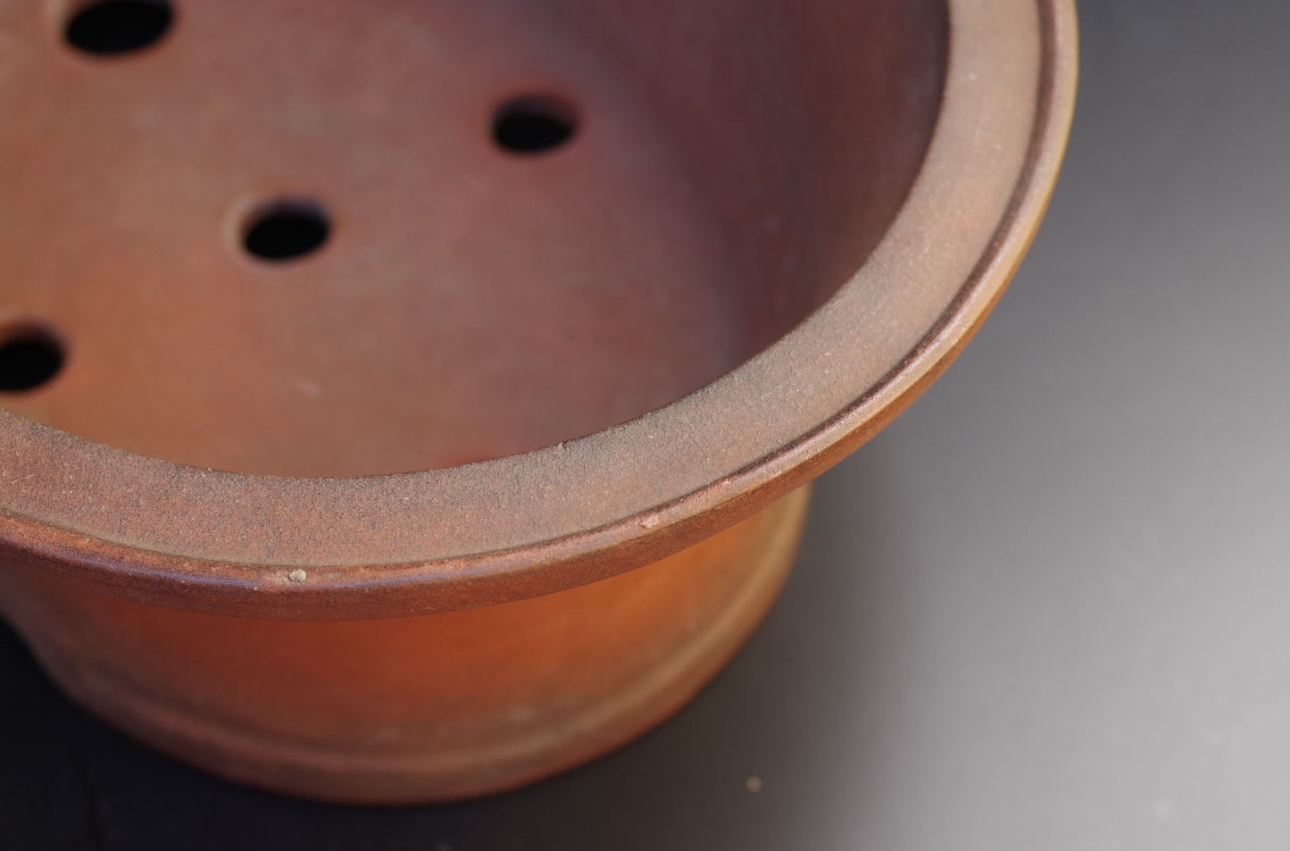 Bonsai Pot Tokoname Zenigo Unglazed Deep Oval Width 40 cm (15.75 inches) Large