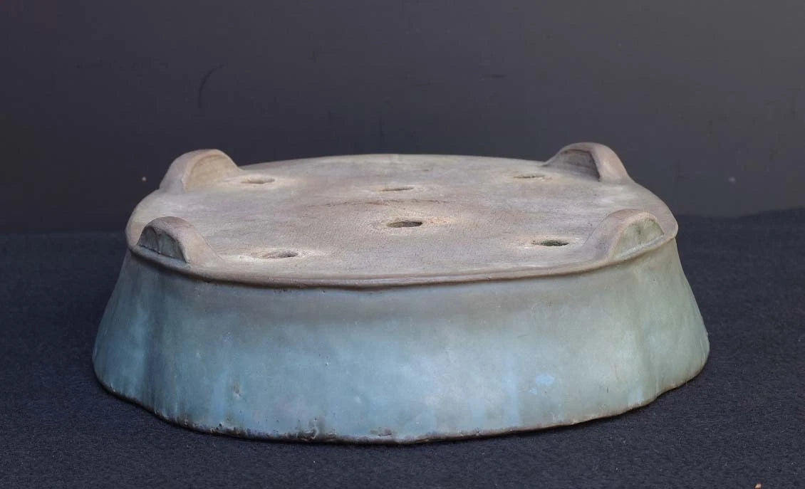 Bonsai Pot Tokoname Shuho Glazed Mokko Width 43.1 cm (16.97 in.) Large