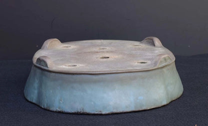 Bonsai Pot Tokoname Shuho Glazed Mokko Width 43.1 cm (16.97 in.) Large