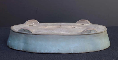 Bonsai Pot Tokoname Shuho Glazed Mokko Width 43.1 cm (16.97 in.) Large
