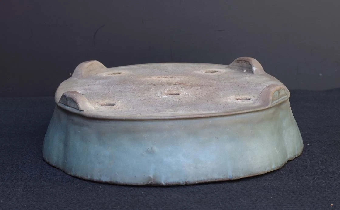 Bonsai Pot Tokoname Shuho Glazed Mokko Width 43.1 cm (16.97 in.) Large