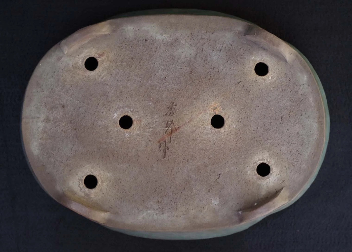 Bonsai Pot Tokoname Shuho Glazed Mokko Width 43.1 cm (16.97 in.) Large