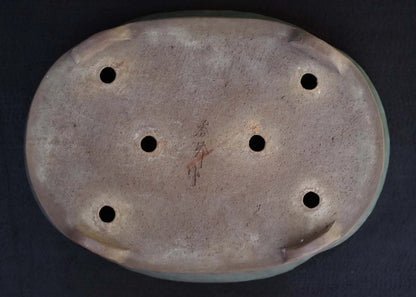Bonsai Pot Tokoname Shuho Glazed Mokko Width 43.1 cm (16.97 in.) Large