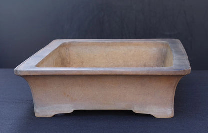Bonsai Pot Tokoname Aiba Koyo Unglazed Rectangular Width 49.0 cm (19.29 in.) Large