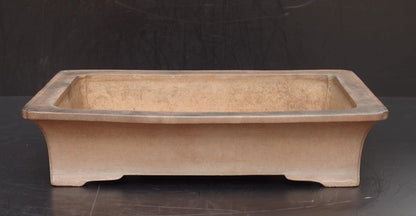 Bonsai Pot Tokoname Aiba Koyo Unglazed Rectangular Width 49.0 cm (19.29 in.) Large
