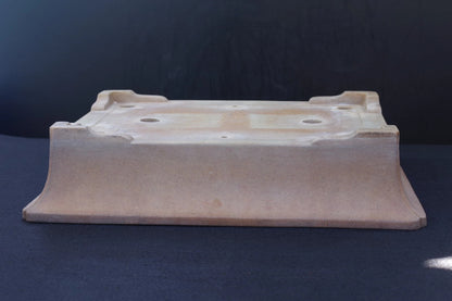 Bonsai Pot Tokoname Aiba Koyo Unglazed Rectangular Width 49.0 cm (19.29 in.) Large