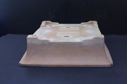Bonsai Pot Tokoname Aiba Koyo Unglazed Rectangular Width 49.0 cm (19.29 in.) Large