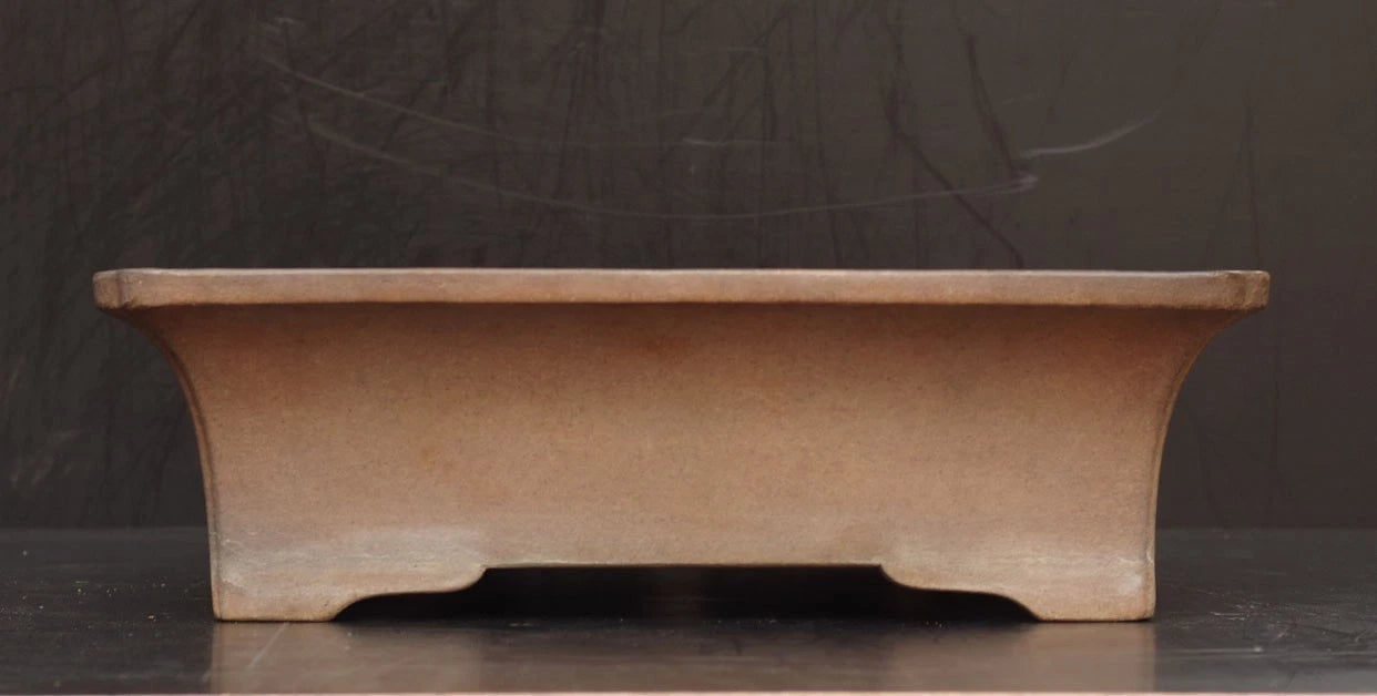 Bonsai Pot Tokoname Aiba Koyo Unglazed Rectangular Width 49.0 cm (19.29 in.) Large