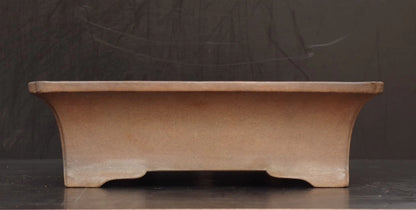 Bonsai Pot Tokoname Aiba Koyo Unglazed Rectangular Width 49.0 cm (19.29 in.) Large