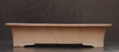 Bonsai Pot Tokoname Aiba Koyo Unglazed Rectangular Width 49.0 cm (19.29 in.) Large