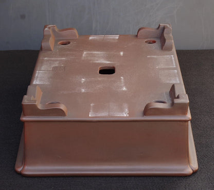 Bonsai Pot Tokoname Senkoen Unglazed Rectangular Width 47.0 cm (18.5 in.) Large