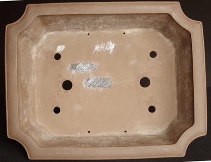 Chinese Bonsai Pot SHU HOZAN Unglazed Rectangular Width 51.2 cm (20.16 in.) Extra Large IRIMADO