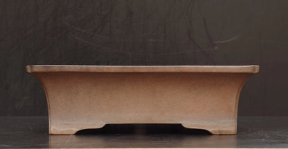 Bonsai Pot Tokoname Aiba Koyo Unglazed Rectangular Width 49.0 cm (19.29 in.) Large