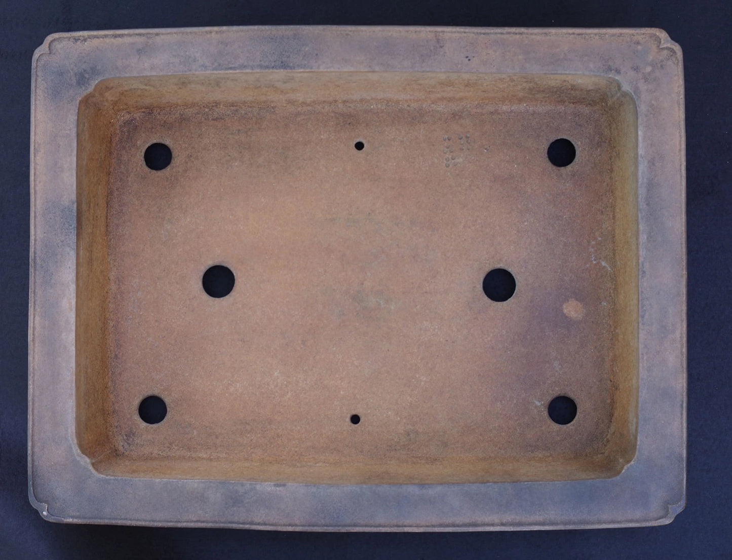 Bonsai Pot Tokoname Aiba Koyo Unglazed Rectangular Width 49.0 cm (19.29 in.) Large