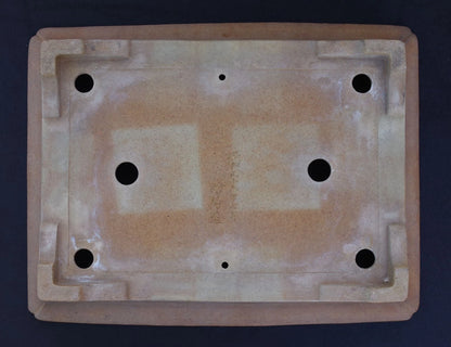 Bonsai Pot Tokoname Aiba Koyo Unglazed Rectangular Width 49.0 cm (19.29 in.) Large