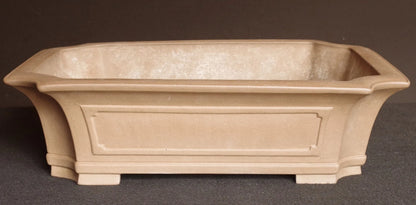 Chinese Bonsai Pot SHU HOZAN Unglazed Rectangular Width 51.2 cm (20.16 in.) Extra Large IRIMADO