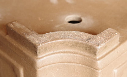 Chinese Bonsai Pot SHU HOZAN Unglazed Rectangular Width 51.2 cm (20.16 in.) Extra Large IRIMADO