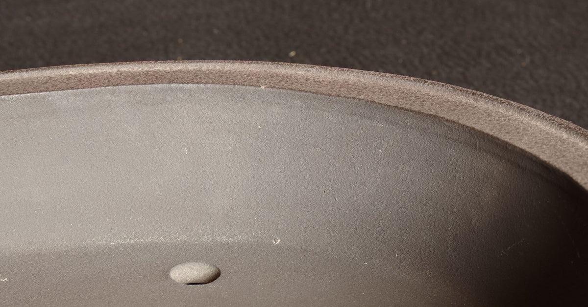 Bonsai Pot Tokoname Shibata Keizan Oval Width 39.9 cm (15.71 inches)