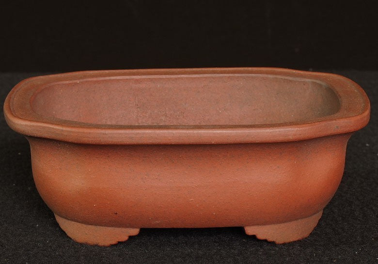 Tokoname Bonsai Pot Zenigo Unglazed MOKKO Width 18.0 cm (7.09 in) w/Tracking