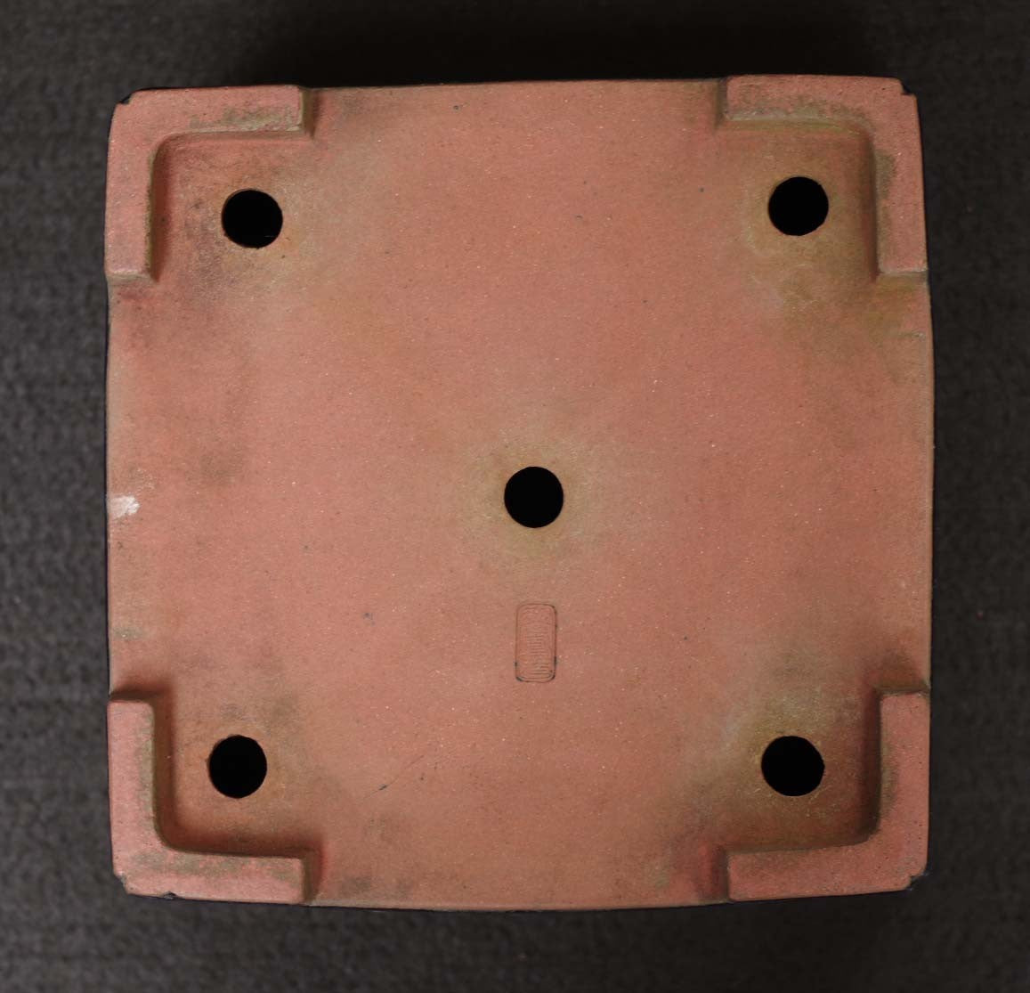 Bonsai Pot Tokoname Reiho Deep Blue Glaze Square Deep Width 23.1 cm (9.09 in.)