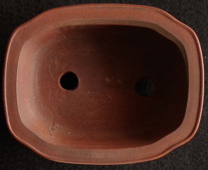 Tokoname Bonsai Pot Zenigo Unglazed MOKKO Width 18.0 cm (7.09 in) w/Tracking
