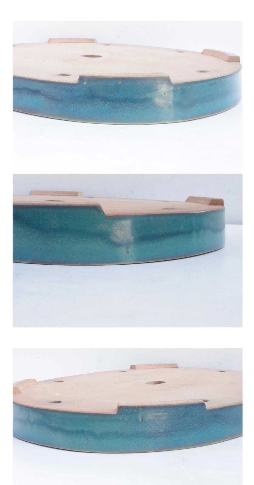 Bonsai Pot Harumatsu Green Glazed Oval Width 62.4 cm (24.6 inches) Extra Large