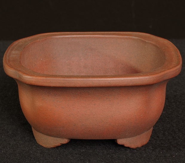 Tokoname Bonsai Pot Zenigo Unglazed MOKKO Width 18.0 cm (7.09 in) w/Tracking