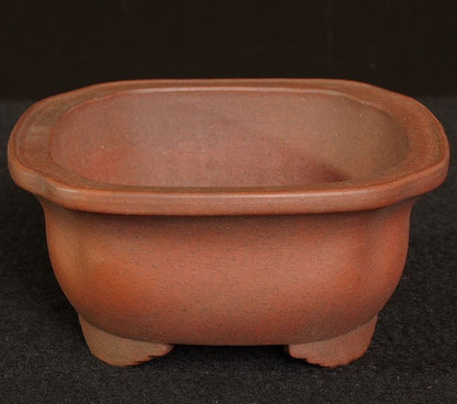 Tokoname Bonsai Pot Zenigo Unglazed MOKKO Width 18.0 cm (7.09 in) w/Tracking