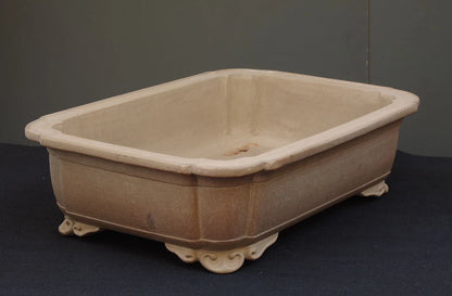 Bonsai Pot Takasagoan Unglazed Rectangular Width 61.5 cm (24.21 in.) Extra Large