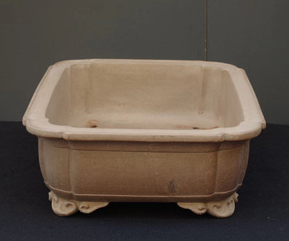 Bonsai Pot Takasagoan Unglazed Rectangular Width 61.5 cm (24.21 in.) Extra Large