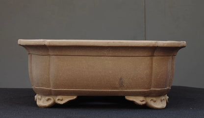 Bonsai Pot Takasagoan Unglazed Rectangular Width 61.5 cm (24.21 in.) Extra Large