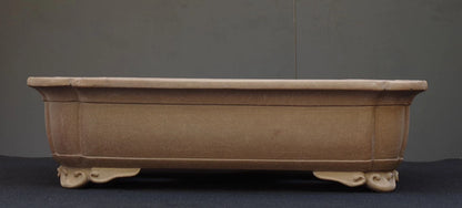 Bonsai Pot Takasagoan Unglazed Rectangular Width 61.5 cm (24.21 in.) Extra Large