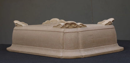 Bonsai Pot Takasagoan Unglazed Rectangular Width 61.5 cm (24.21 in.) Extra Large