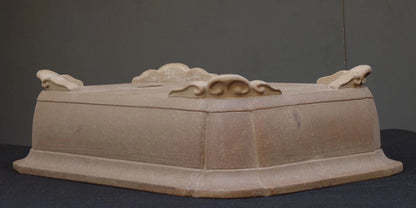 Bonsai Pot Takasagoan Unglazed Rectangular Width 61.5 cm (24.21 in.) Extra Large