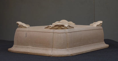 Bonsai Pot Takasagoan Unglazed Rectangular Width 61.5 cm (24.21 in.) Extra Large