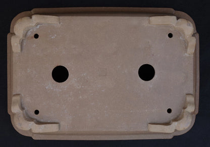 Bonsai Pot Takasagoan Unglazed Rectangular Width 61.5 cm (24.21 in.) Extra Large