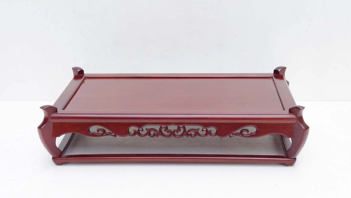 BONSAI IKEBANA Table Stand  Japan KARIMOKU  Karin Wood w/Lacquer Finish  High Grade