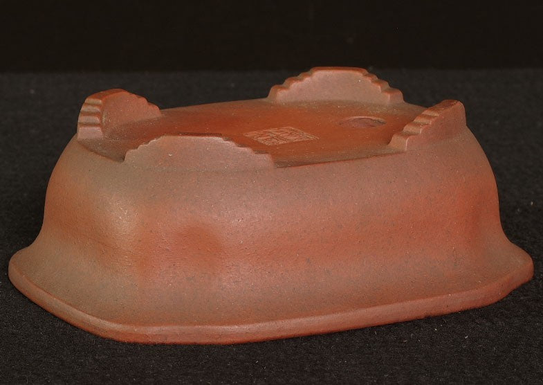 Tokoname Bonsai Pot Zenigo Unglazed MOKKO Width 18.0 cm (7.09 in) w/Tracking