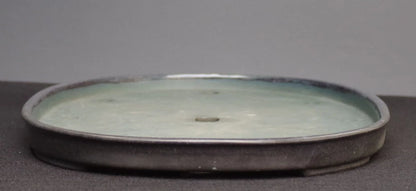 Bonsai Pot Seto Harumatsu Navy Blue Glazed Oval Width 75.0 cm (29.7 in.) Extra Large