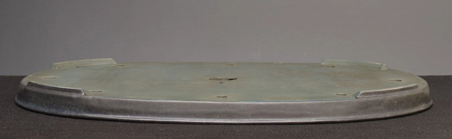 Bonsai Pot Seto Harumatsu Navy Blue Glazed Oval Width 75.0 cm (29.7 in.) Extra Large