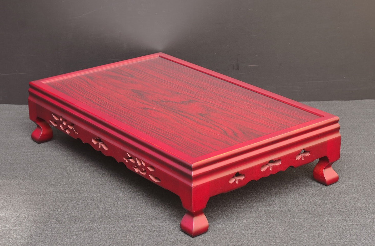 BONSAI Stand Table Rosewood Wood Rectangle Width 54.4cm (21.4in.)  Large w/ Box