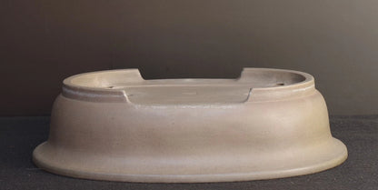 Bonsai Pot Tokoname Nakano Gyozan Unglazed Deep Oval Width 45.2 cm (17.8 in.) Large