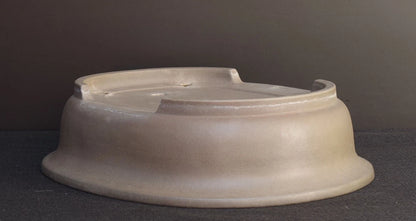 Bonsai Pot Tokoname Nakano Gyozan Unglazed Deep Oval Width 45.2 cm (17.8 in.) Large