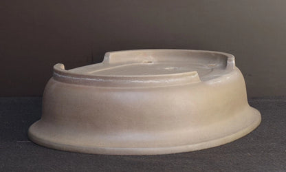 Bonsai Pot Tokoname Nakano Gyozan Unglazed Deep Oval Width 45.2 cm (17.8 in.) Large